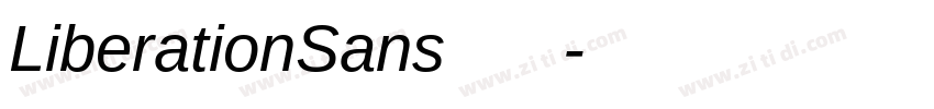 LiberationSans 普通字体转换
